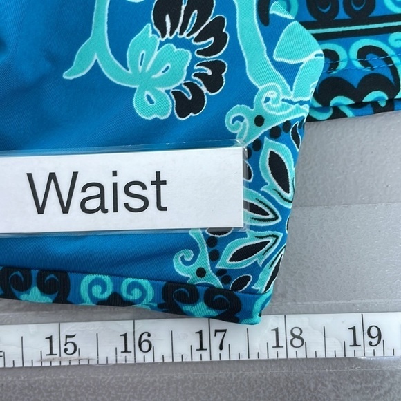 INC International Concepts Dress Womens X Large XL Blue Paisley V-Neck Midi - Picture 14 of 16